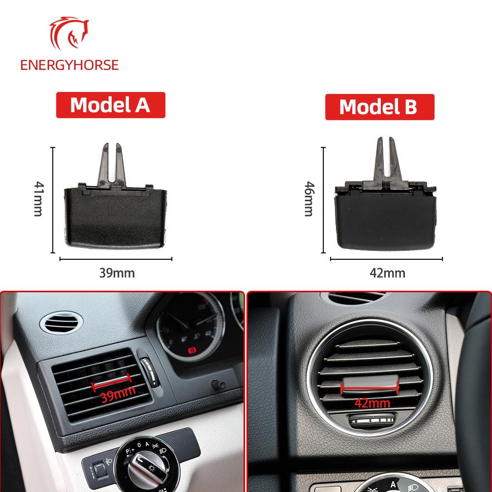 Для Mercedes W204 X204 автомобильный передний кондиционер AC вентиляционная решетка зажим слайдер для Benz C GLK Class C180 C200 GLK300