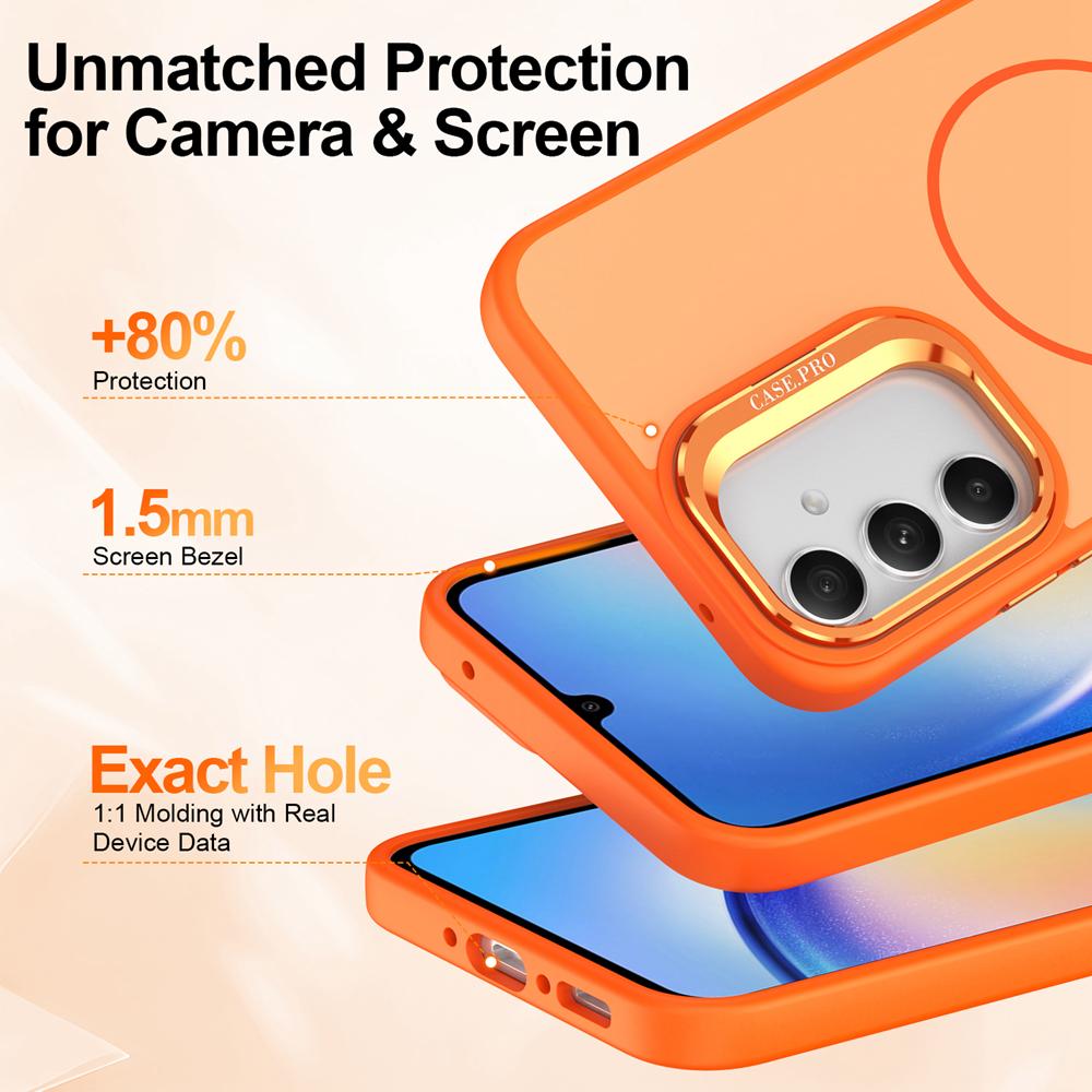 KEYSION Матовый чехол-подставка для телефона с покрытием Soft-touch для Samsung A54 5G A34 A14 4G 5G, магнитная противоударная задняя крышка для Galaxy A04S