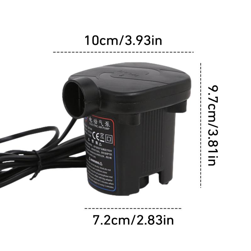 Быстрозаполняемый портативный воздушный насос с 3 насадками, насос для накачивания, дефлятор, насос для накачивания, электрический воздушный насос для надувных матрасов, кроватей
