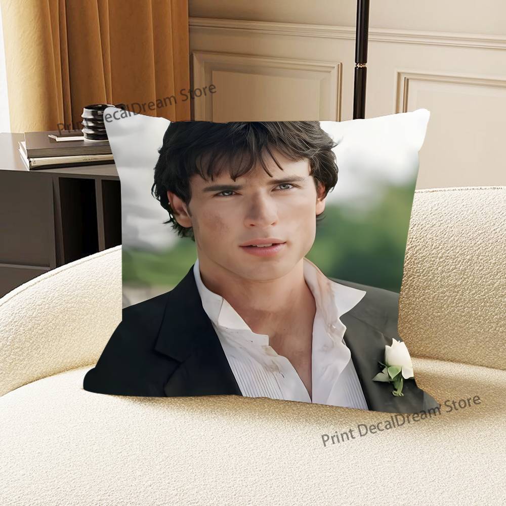 Декоративная наволочка T-Tom Welling для подушки-кушона в спальню, автомобиль, кофейню, комнату и гостиную