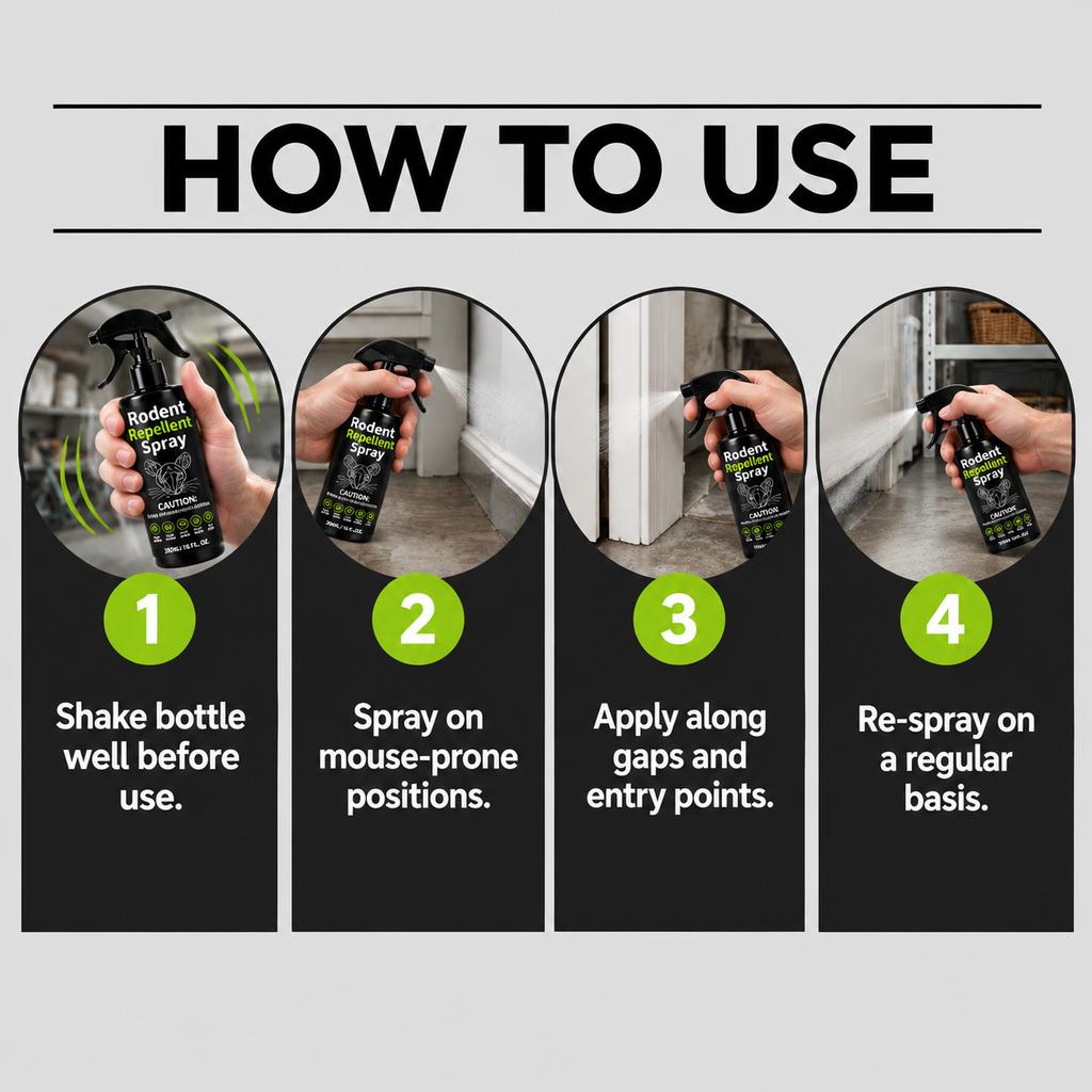 Gerb Repellent Spray: Household Indoor and Outdoor Use, Fresh Scent, Deters Gerbs, Prevents Chewing, Convenient Repellent Spray