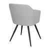 Molto GRAY UPHOLSTERED CHAIR WITH ARMRESTS