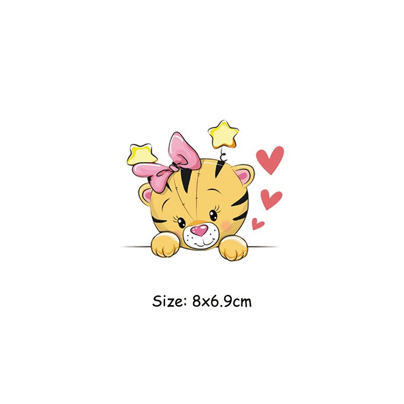 Термальная наклейка с милыми животными на одежде для кукол, детская одежда, наклейка «сделай сам», Parches Ropa, термопереносные нашивки, олень, единорог
