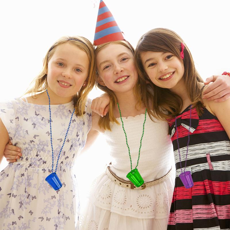 12 шт. Свадебное ожерелье из цепочки и бусин из стекла S, маленькие бокалы для вина, ожерелье для мальчишника, свадебный душ