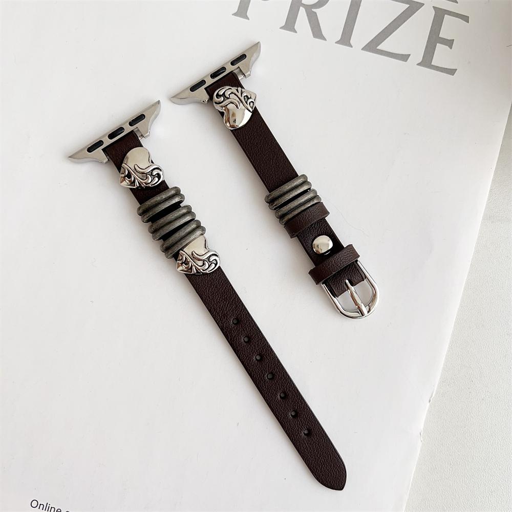 Ремешок для часов из натуральной кожи из телячьей кожи 38 мм, 40 мм, 41 мм для iwatch 8, 7, 6, 5, 4, 3 SE, сменный ремешок на запястье, 42 мм, 44 мм, 45 мм для Apple Watch