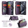Long Lanyard Flip Leather Phone Case for iPhone 17 Pro Max Air 16E 16 Plus 15 14 13 12 11 X XS XR SE 2022 8 Zipper Wallet Multi Card Slot Holder Cover