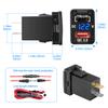 12/24 В Quick Charge 3.0 и PD USB C автомобильное зарядное гнездо адаптер питания с цифровым светодиодным вольтметром для транспортных средств