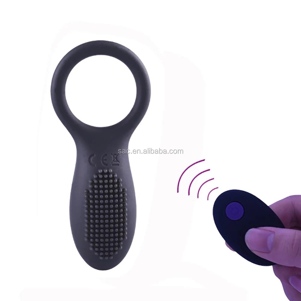 SacKnove Silicone Wireless Remote Penis Masturbators Rose Sex Toys Stay Hard Adjustable G Spot Vibrating Cock Ring for Couples