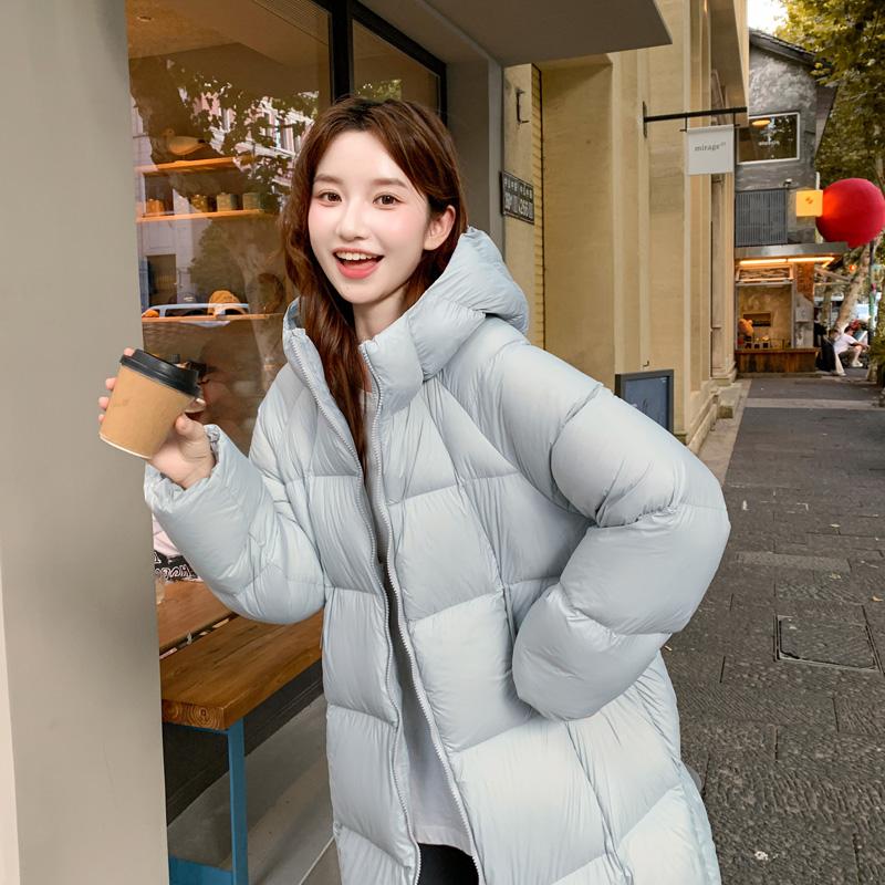 Autumn Winter Thicken Warm Parka Women Casual Sweety Solid Color Big Pocket Loose Long Hooded Coat Jackets Outwear