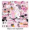 50 pieces pink halloween stickers-1305