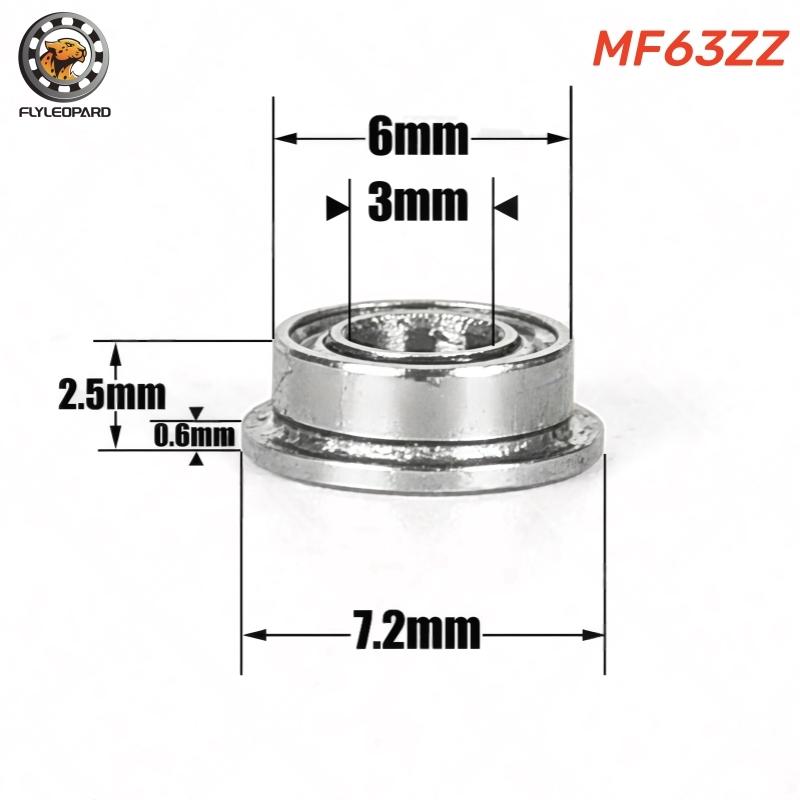 10 шт. F693 F695 MF63 MF84 F605 F625 F686 F6802 ZZ Подшипники с фланцем Внутренний диаметр 2 мм 3 мм 4 мм 5 мм 6 мм 7 мм 8 мм 9 мм Шарикоподшипник с фланцем