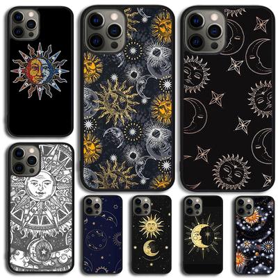 Небесный Мозаичный Чехол для Телефона Солнце Луна Для iPhone 17 Air 15 16e 14 13 Pro Max Coque 12 11 Pro Max PLUS