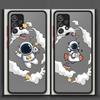 Чехол для телефона Samsung Galaxy A53 A73 A33 A35 A56 A55 A52S A72 A34 A36 A54 A14 A23 A16 A15 A17 A52 Милый мультяшный астронавт