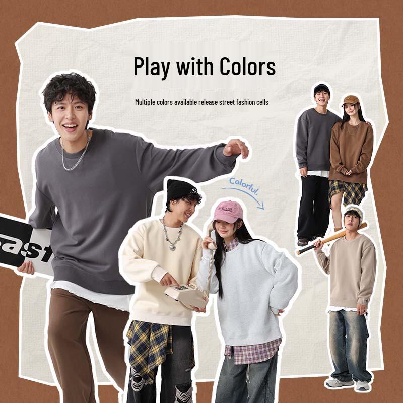 Jeanswest Men's Fleece-Lined Crew Neck Hoodie