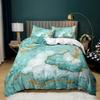 Home Textile Marble Texture Three-Piece Gradual Change Quilt Cover Digital Printing Bedding