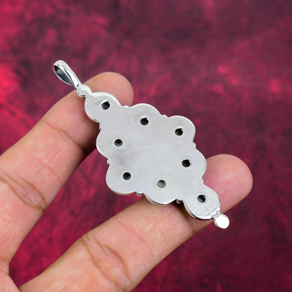 Перламутровый кулон, 925 пробы кулон из цельного серебра, ювелирные изделия ручной работы с драгоценными камнями, подарки для жены, абсолютно новый кулон