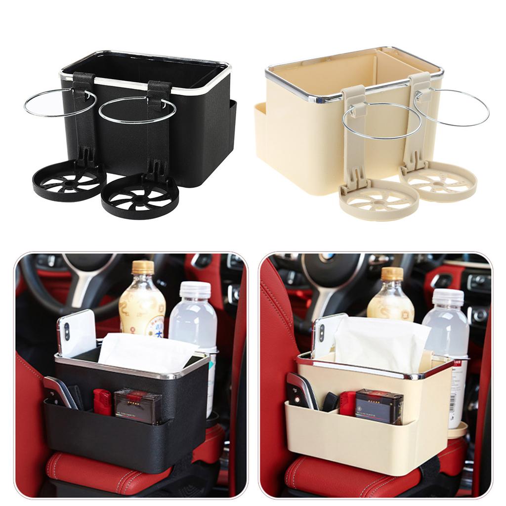 Car Armrest Storage Box Cup Holder Car Armrest Organizer Tissue Storage Box Holder Multifunctional Universal Car Box