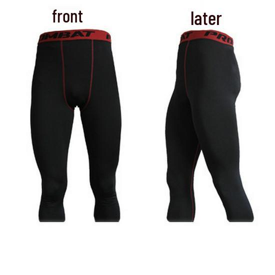 Men's Summer Tight Fitness Running and Swimming Capri Trunks