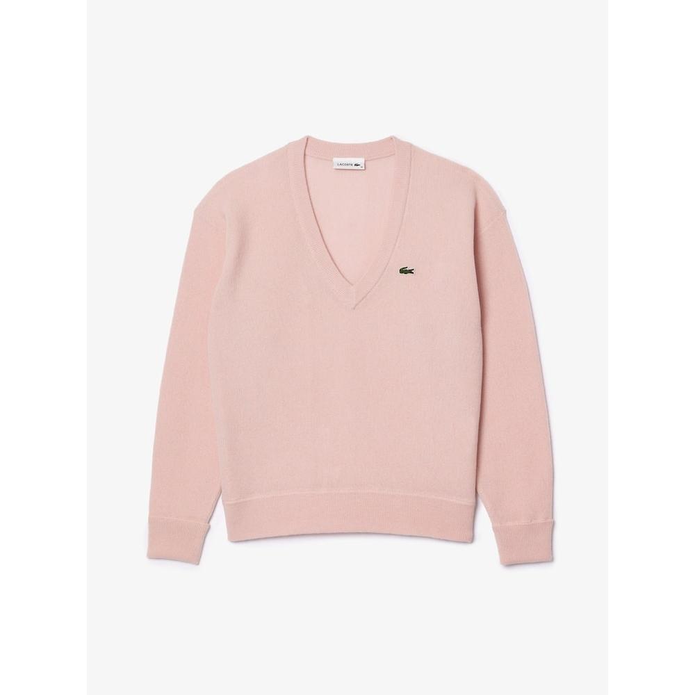 Lacoste Women S Ring SlingS V Neck Sweater Af9554 54n Ady q2nAf9554 54nAdy