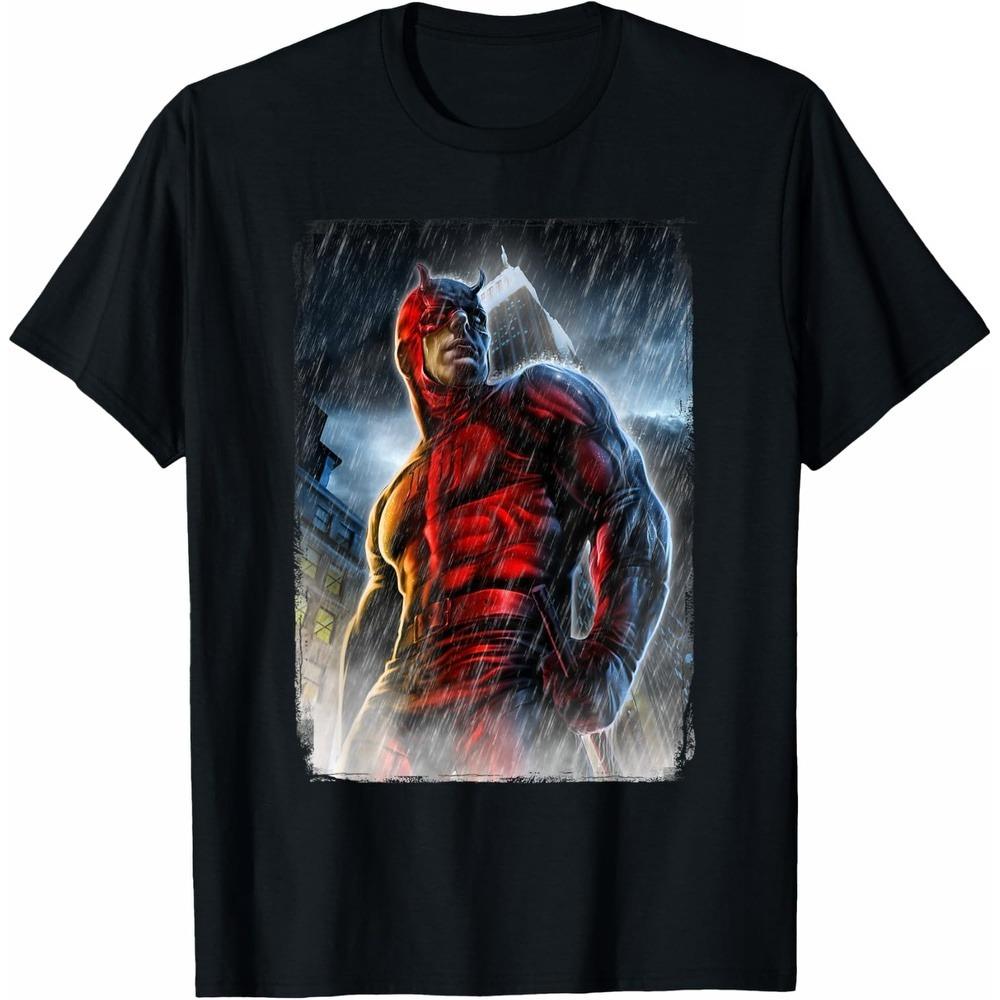 Daredevil TShirt Casual Daily Unisex Short Sleeve Cotton Loose Cut Trendy Crew Neck Leisure Top for Men Women Daily Wear