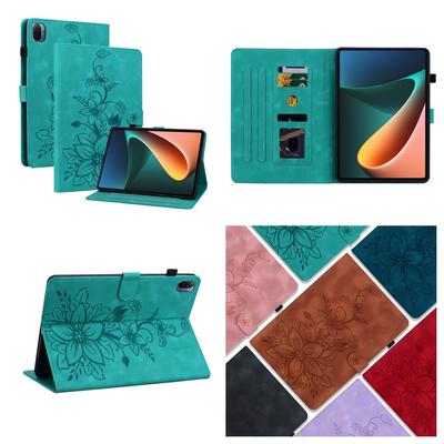 Для Xiaomi Pad 5 / Xiaomi Pad 5 Pro (Это не Xiaomi Pad 5 Pro 12.4). Чехол для планшета из искусственной кожи с изысканным цветочным тиснением