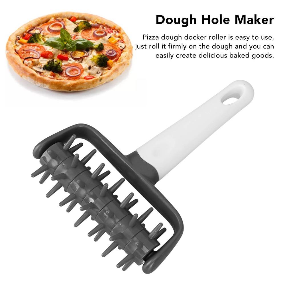 PP Dough Docker Roller Handheld Pizza Roller Spikes Dough Pricker Roller Home Kitchen Bakery