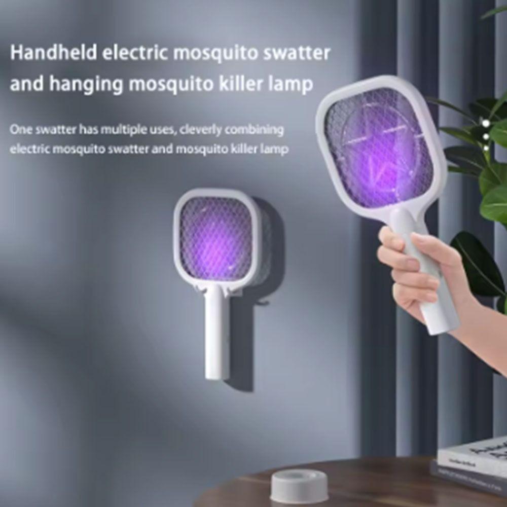 USB Rechargeable Electric Bug Zapper UV Light Mosquito Killer Lamp Mini Insect Racket  Summer