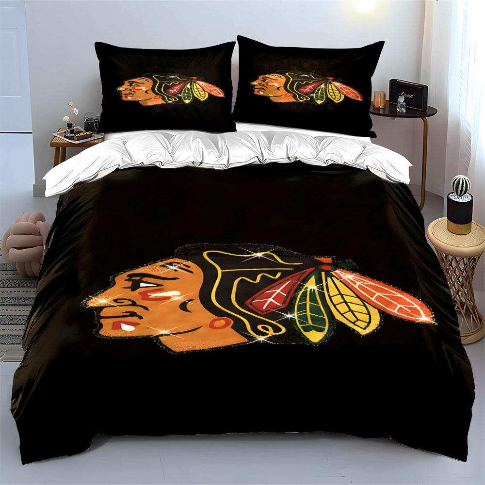 "Tribal Chief with Colorful Feathers" Print Bedding Set Duvet Cover Pillowcases (1* Duvet Cover 2* Pillowcases Do Not Include Comforter)
