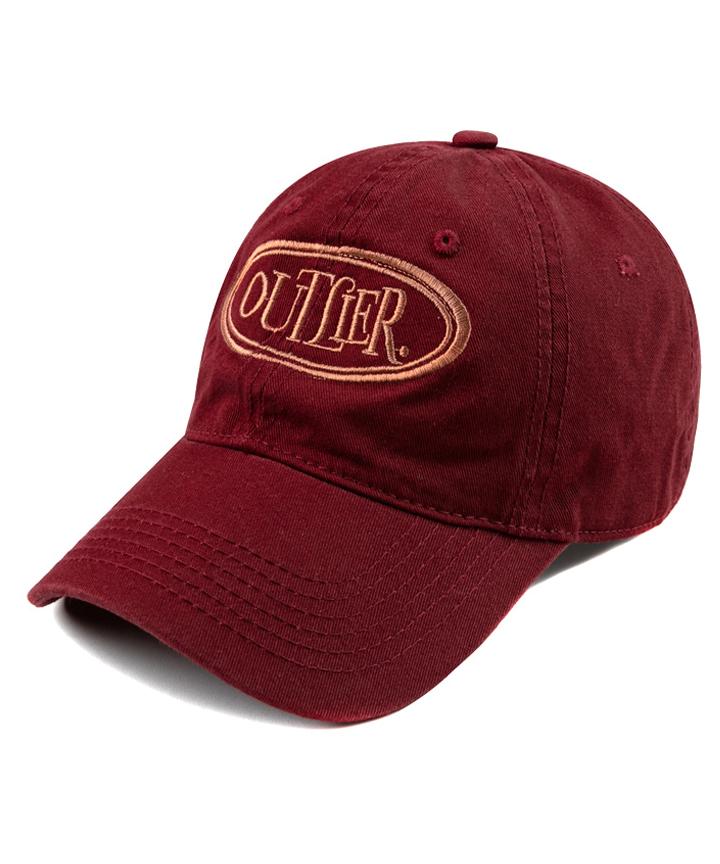Кепка с козырьком Wig Outlier, стиранная - Бордовый
