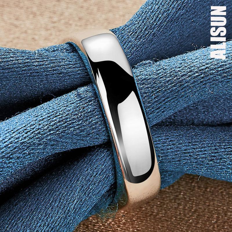 Квадратное круглое кольцо из стерлингового серебра 925 пробы, модные свадебные украшения