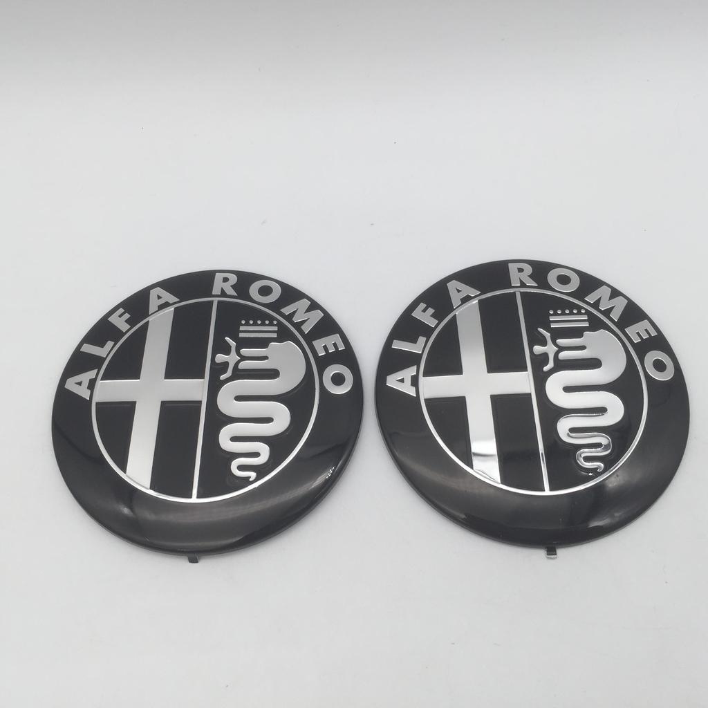 WTOM1 10pc 100pc 200pc forAlfa Romeo 74mm Car Front Hood Emblem Bonnet Grille Sticker Rear Trunk Badge Decal Styling auto accessories