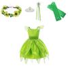 Children's Tinker Bell Fairy Princess Dress Polyester Fiber Fabric Perfect For Kids' Halloween Cosplay 80-150cm