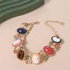 Rhinestone Baroque Bracelet Resin Women's Hand Bracelet Retro Enamel Bangle  Women Girl