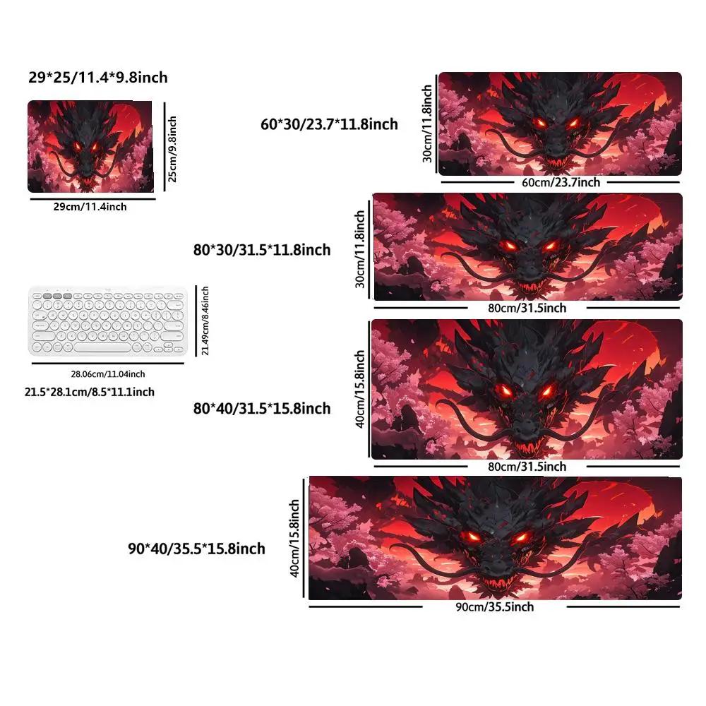 Dragon Mouse Pad Gamer Office Accessories Pc Games Desk Mat Computer Desks Keyboard Gaming Mats Long Desk Pads Office Carpet