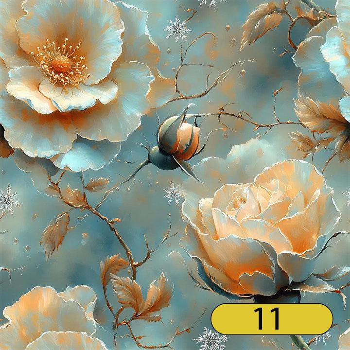 Винтажные цветочные самоклеящиеся обои с алюминиевой основой, водостойкие, отклеивающиеся и приклеивающиеся наклейки на стену для гостиной, кухни, ванной комнаты, домашнего декора