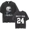 Рэпер Крис Браун Breezy Bowl XX Тур Винтажные стираные футболки Мужские Женские Хип-Хоп Модные Футболки Мужская Хлопок Ретро Футболка