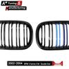 Double Line Tri-Color Grille for BMW E46 3 Series (2002-2004) Sedan