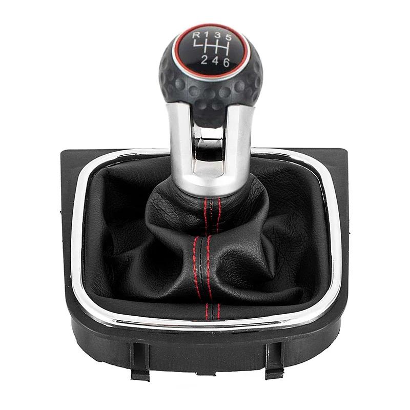 Ручка переключения передач 5/6 скоростей для VW Golf 6 MK6 GTI GTD R20 2009-2013 5 6 скоростей МКПП автомобильный рычаг переключения передач чехол для гандбола