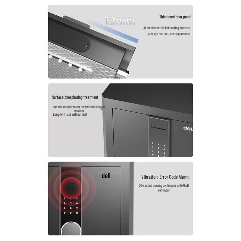 Deli AE181 Electronic Fingerprint Password Safe