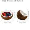 Decoration Coconut Fruit Serving Plate Snack Plate Fruit Storage Tray  Household Use