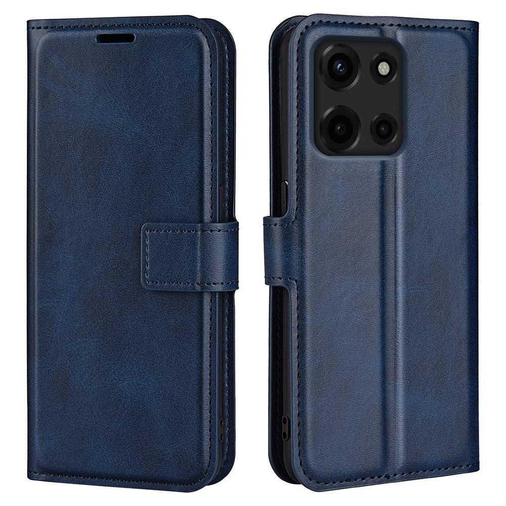 For Motorola Moto G 5G (2025) Stand Case Anti-Scratch Calf Texture Leather Phone Cover