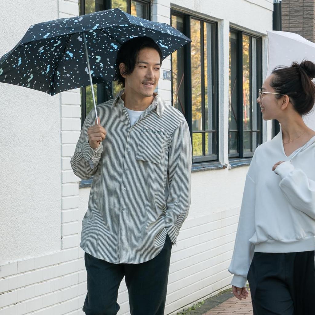 Складной зонт Smartduo Plus с цветными чернилами для любой погоды, УФ-защита, Унисекс, Идеально подходит как для мужчин, так и для ЖЕН. 54916. Легкий, кондиционирует. Компактный, 6-реберный