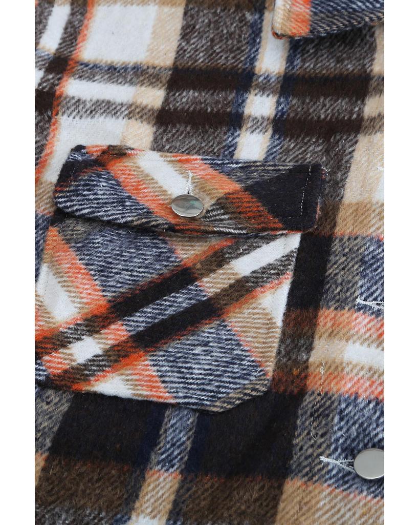 Azura Exchange Куртка с клетчатым принтом и карманами