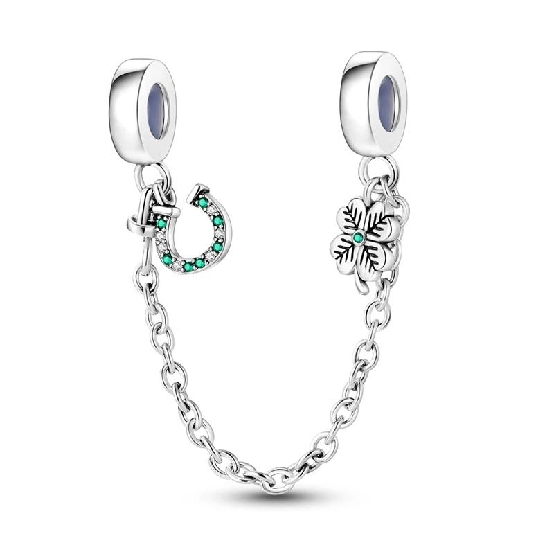 Copper Oriental Green Hollow Lucky Clover Charm Pearl Talisman Pendant Fit For Original Bracelet Necklace Diy Boutiquejewelry