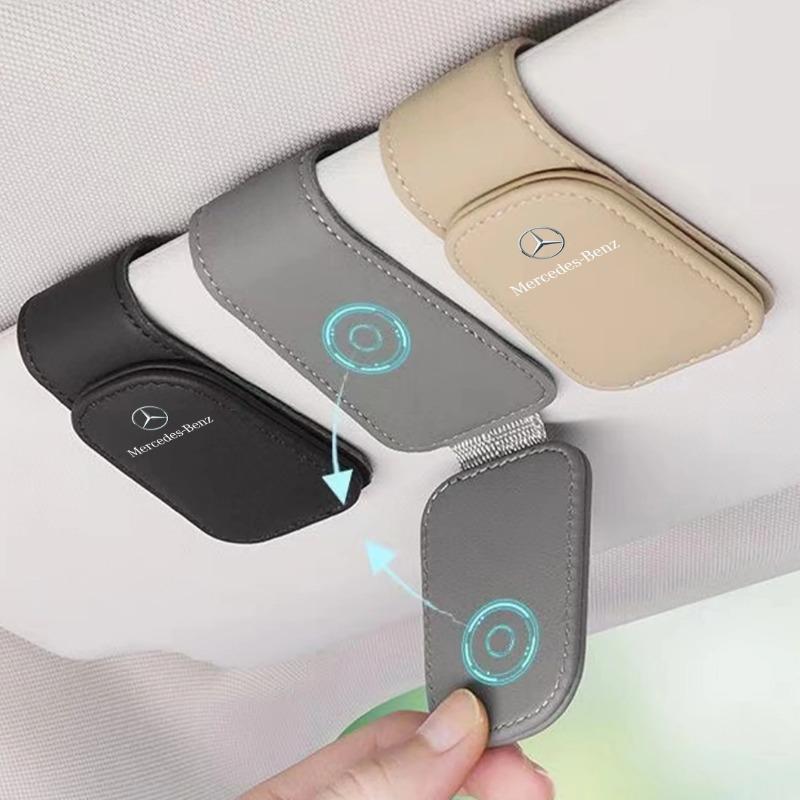 Car Eyeglass Holder Glasses Storage Clip For Mercedes Benz AMG GLE GLC W205 W206 W203 W204 W210 W212 Auto Sunglasses Accessorie