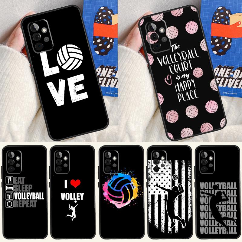 Чехол для телефона Волейбол для Samsung Galaxy A52S A33 A53 A73 A12 A22 A32 A52 A72 A21S A71 A51 A70 A50