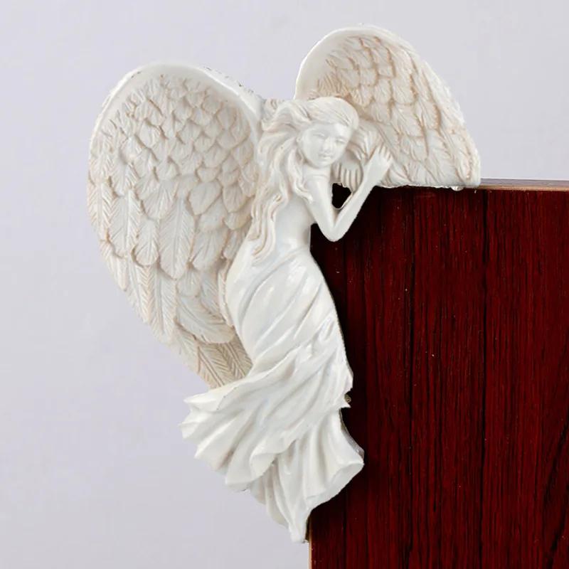 Angel Wings Home Gift Resin Craft Door Frame Ornament Indoor and Outdoor Garden Door Ornament