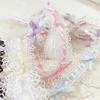1yard Embroidered Tape Dress Edging Decoration Lolita Lace Clothing Accessories Polyester Ribbon Embroidery Decorative 2.8cm Wide