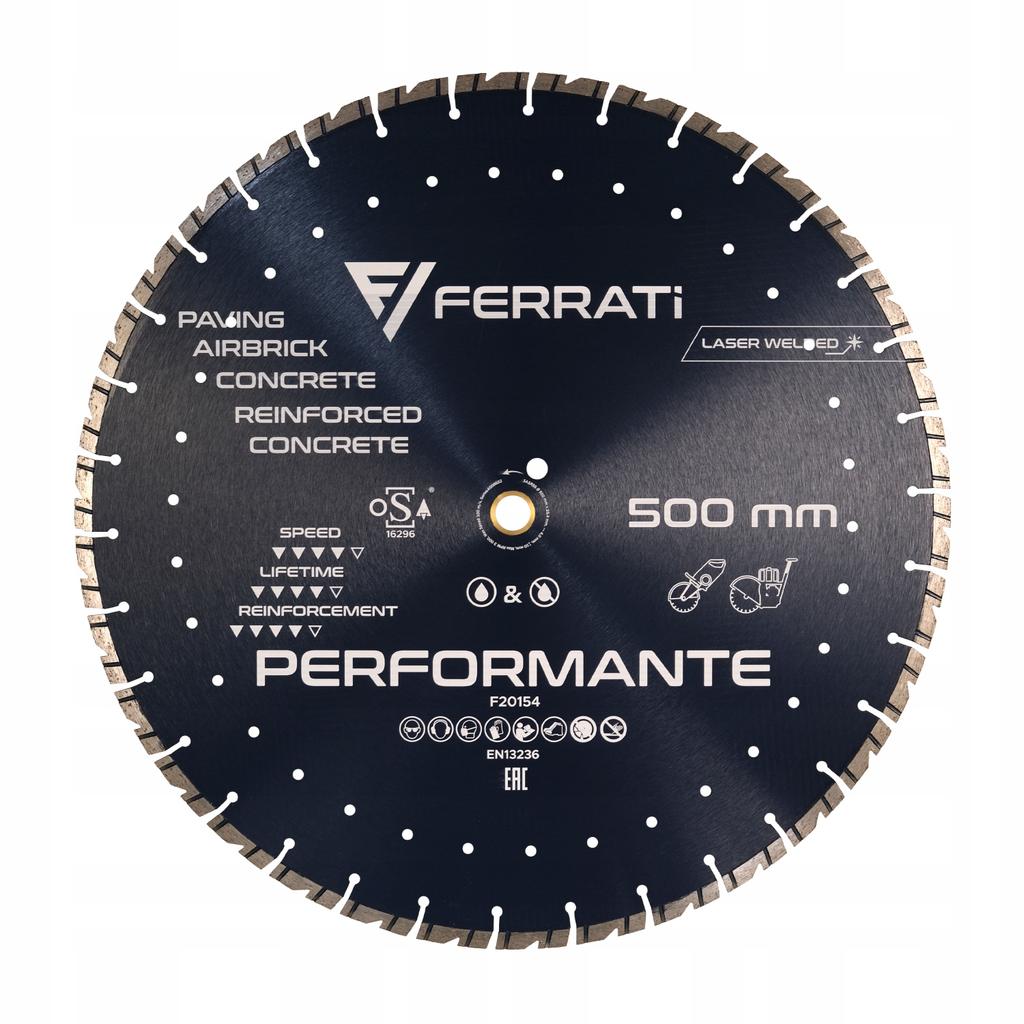 Tarcza diamentowa ferrati performante 500mm
