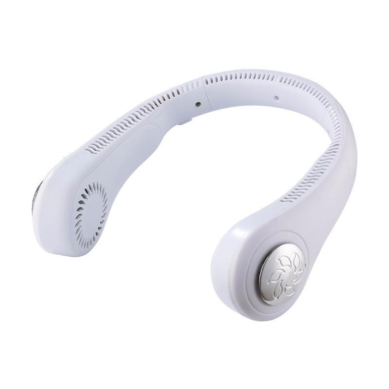 Складной бесшумный шейный вентилятор: Беспроводной, с питанием от USB, для занятий спортом на открытом воздухе